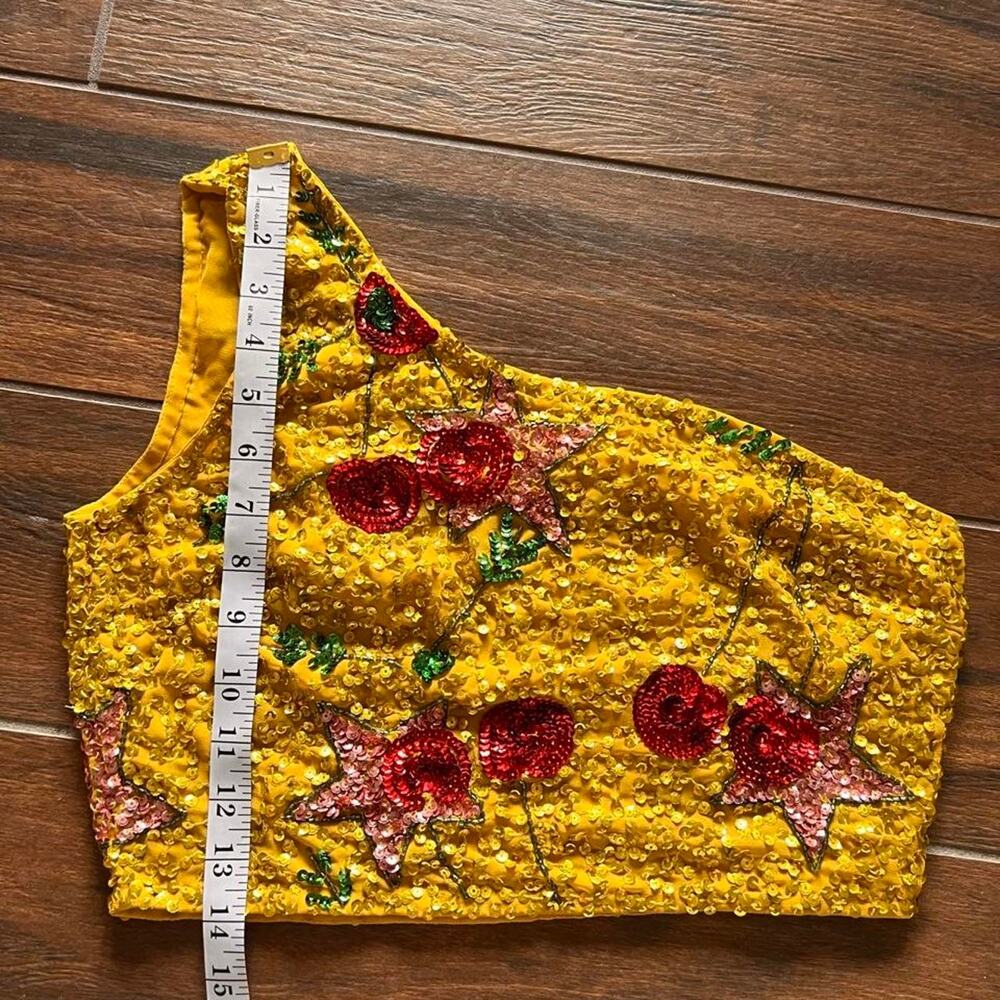 Nasty Gal sequin cherry top - Picture 5 of 8